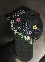 Black Handstitched Cap