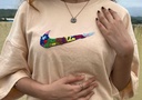 Beige nike edition tee