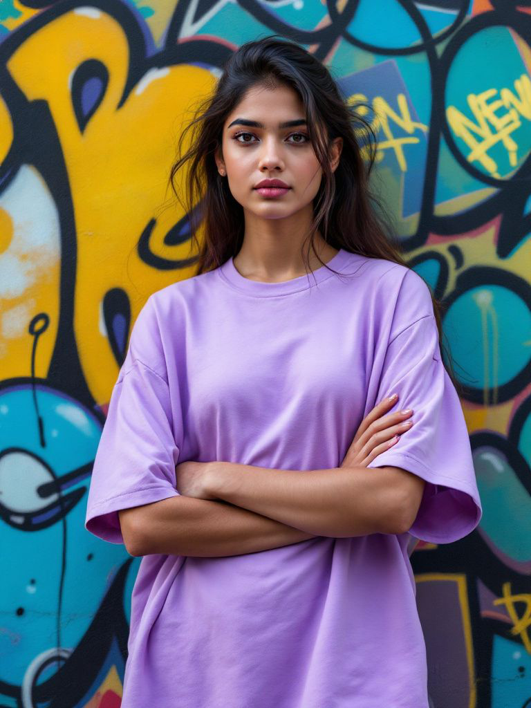Unisex Lavender Oversized boxifit Tee