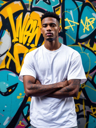 Unisex white oversized boxifit Tee