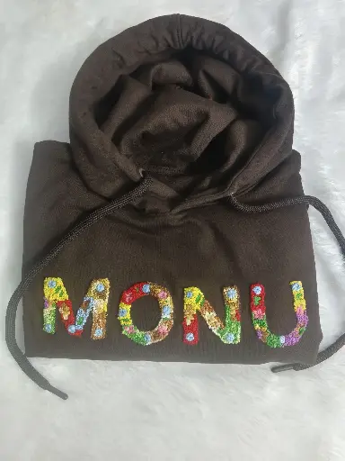 Customize hand stitched hoddie