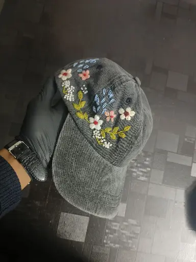 Handstiched Denim Cap